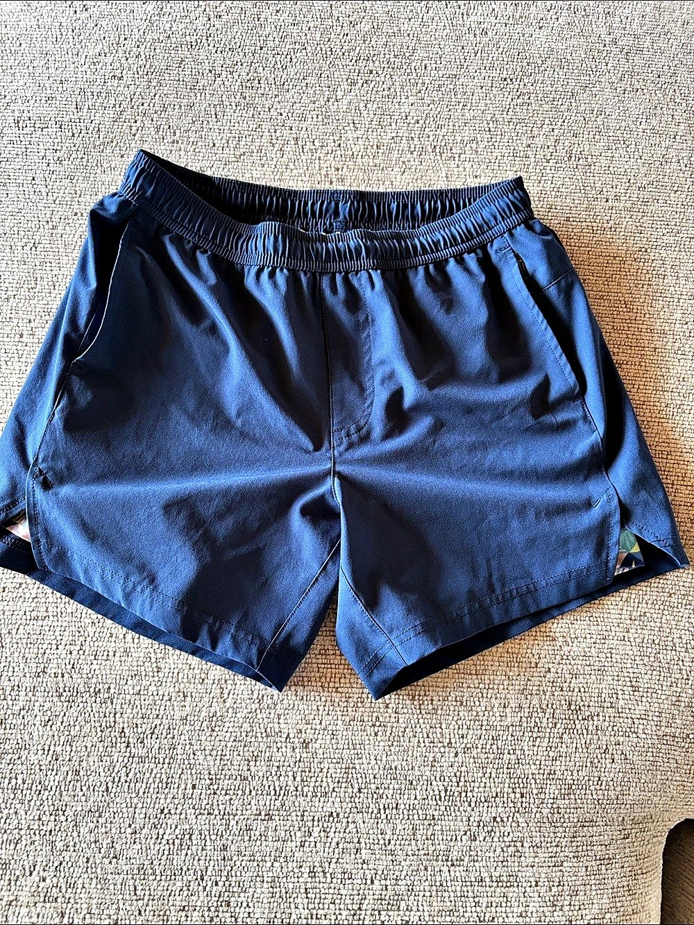 Maamgic Swim Trunks Navy Blue with multicolored liner Small
